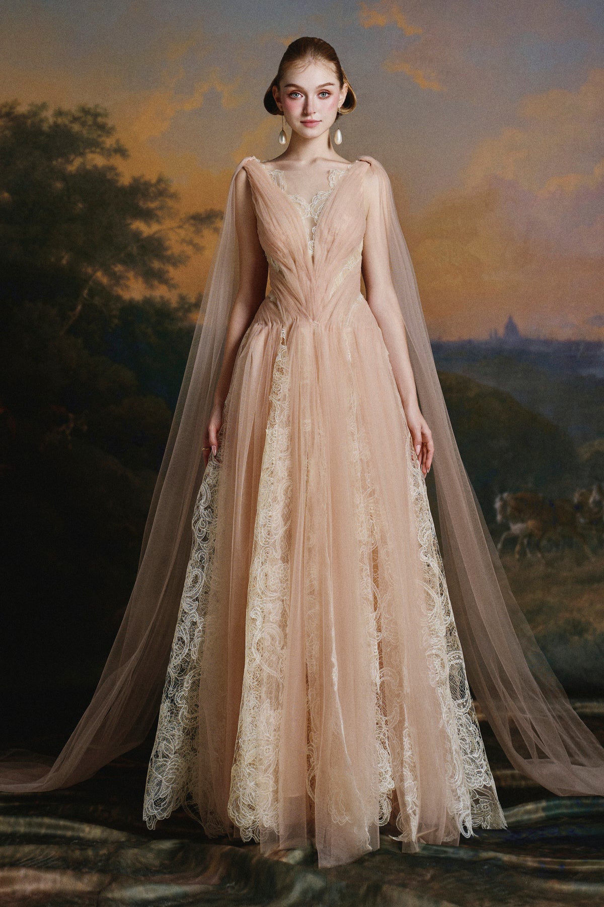 Athena Lace Insets Maxi Dress