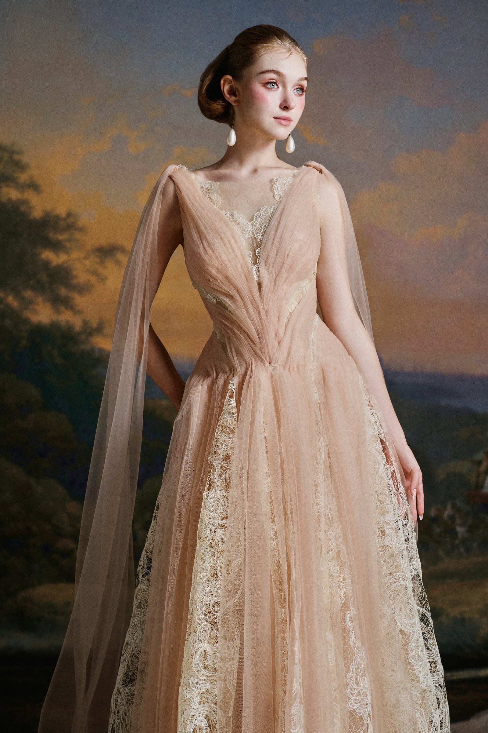 Athena Lace Insets Maxi Dress