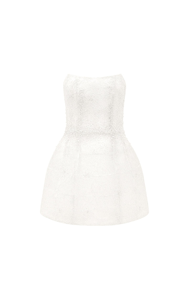 Mae A-line Lace Mini Dress - MEAN BLVD