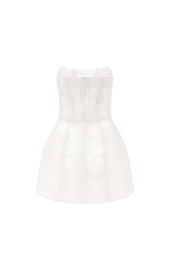 Mae A-line Lace Mini Dress - MEAN BLVD