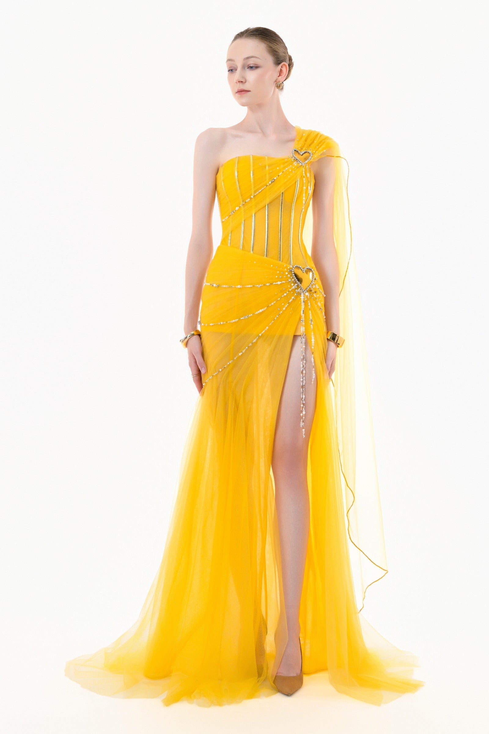 Mael Asymmetric Maxi Dress - MEAN BLVD