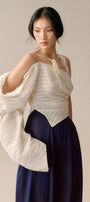 Maeve Asymmetric Sleeve Top - MEAN BLVD
