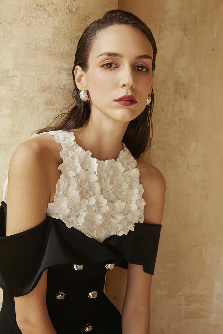 Magnolia Sheath Applique Maxi Dress - MEAN BLVD