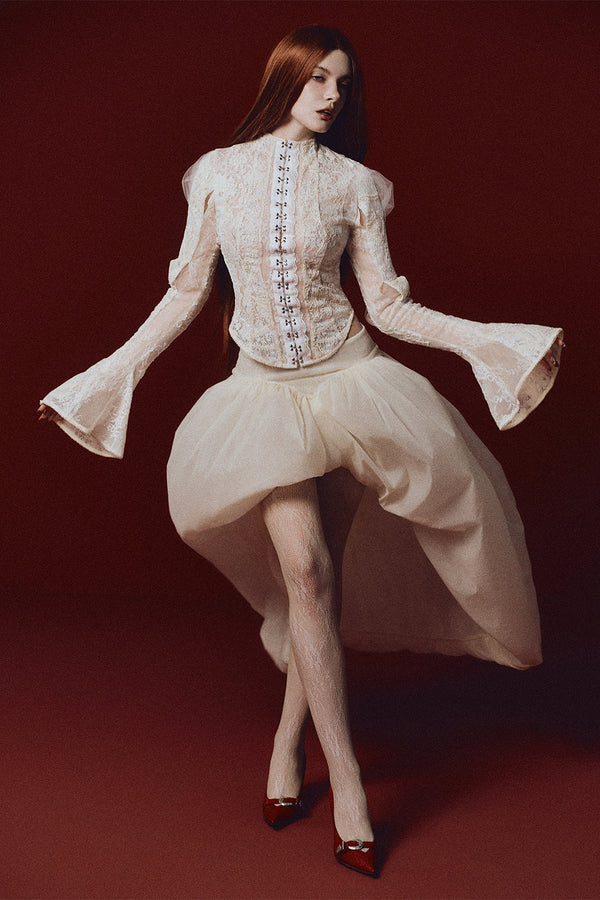 Maiden Asymmetric Draped Skirt - MEAN BLVD