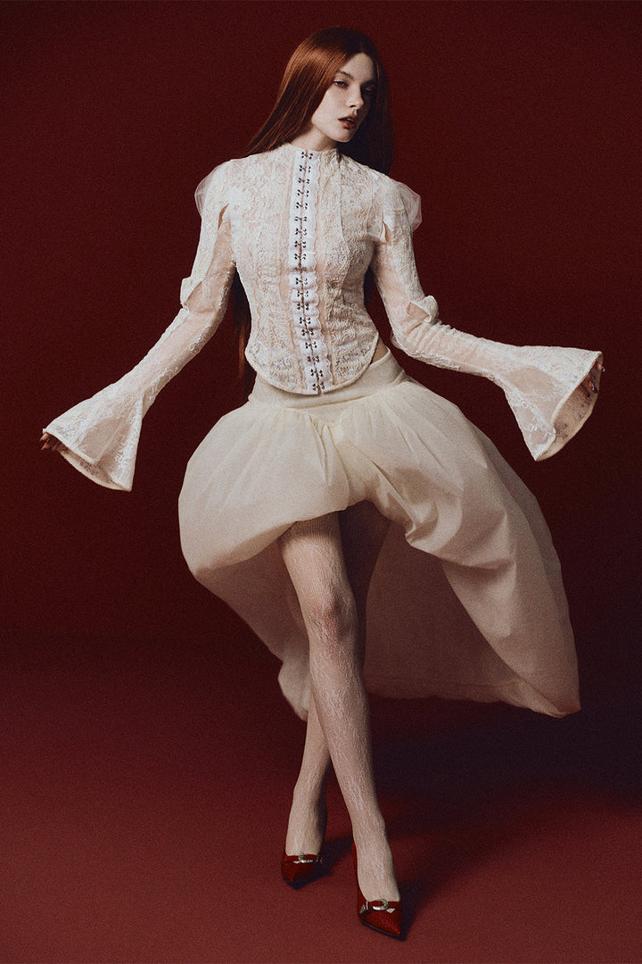 Maiden Asymmetric Draped Skirt - MEAN BLVD