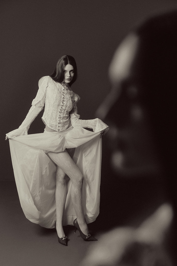 Maiden Asymmetric Draped Skirt - MEAN BLVD