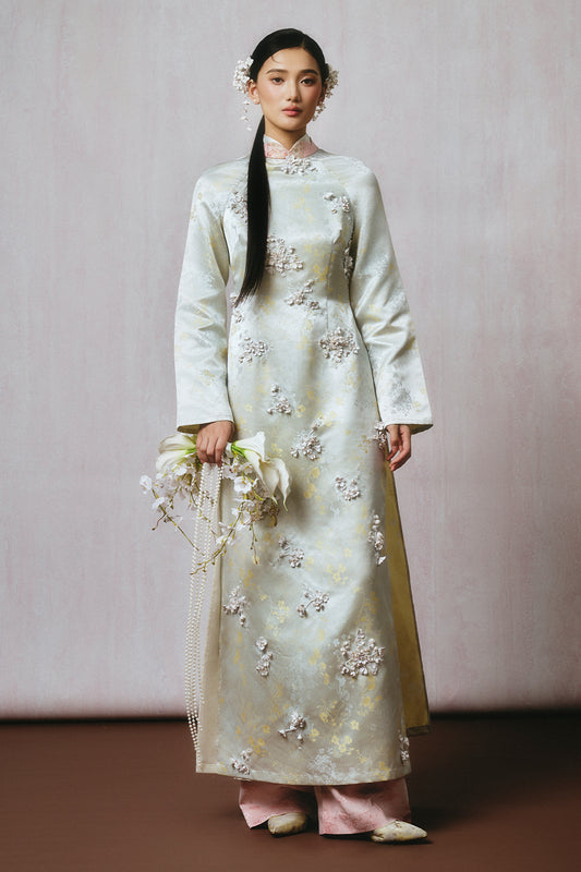 Man Chau Straight Applique Ao Dai - MEAN BLVD