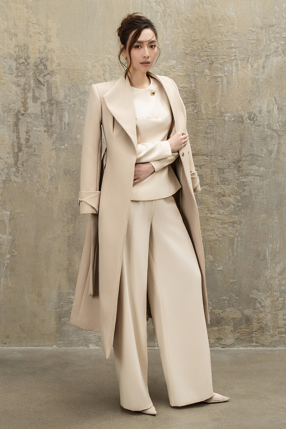 Manh V-Neck Trench Coat - MEAN BLVD