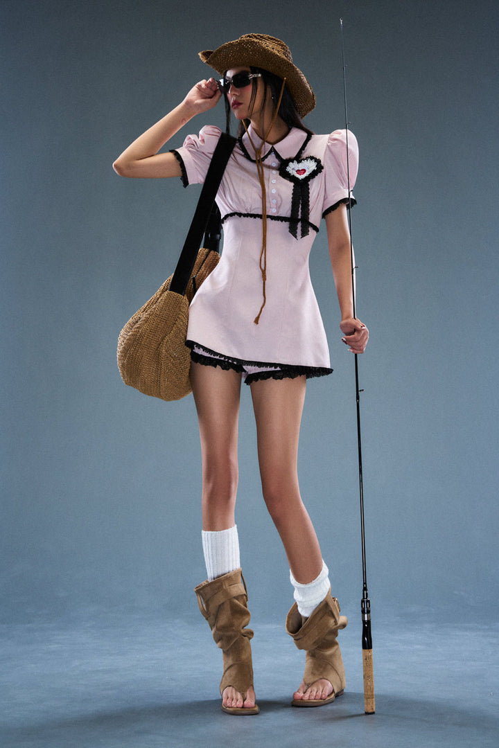 Mara Puff Sleeve Kate Mini Dress - MEAN BLVD