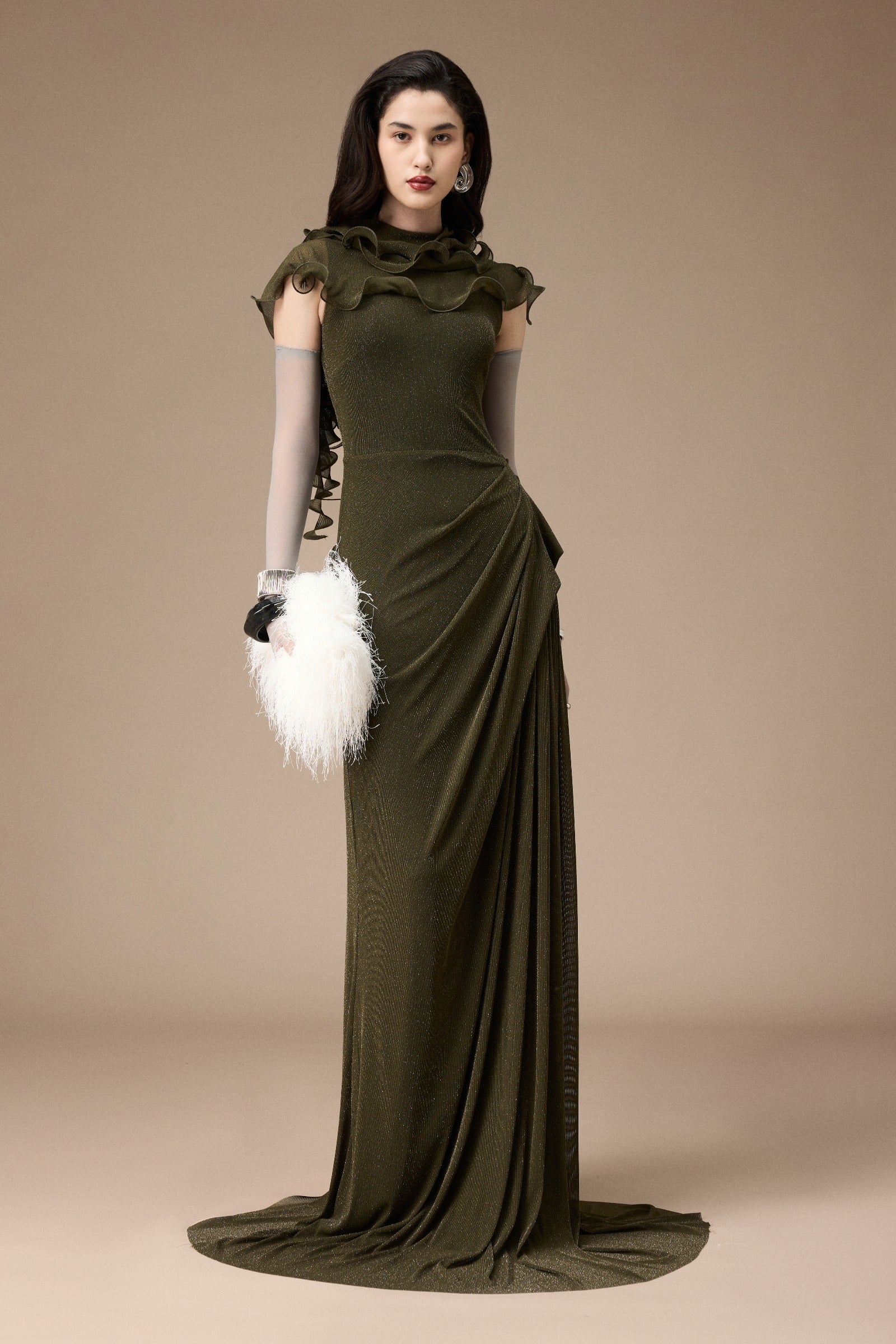 Marche Ruffle Maxi Dress - MEAN BLVD