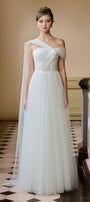 Margaret Asymmetric Neck Maxi Dress - MEAN BLVD