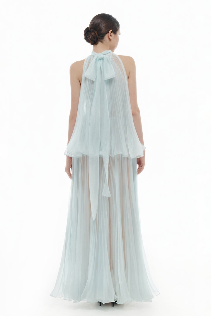 Margaux Halter Polyester Maxi Dress - MEAN BLVD