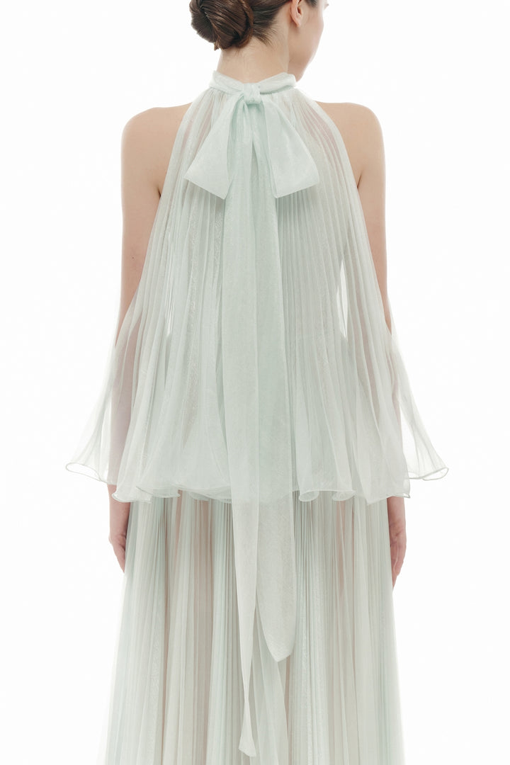 Margaux Halter Polyester Maxi Dress - MEAN BLVD