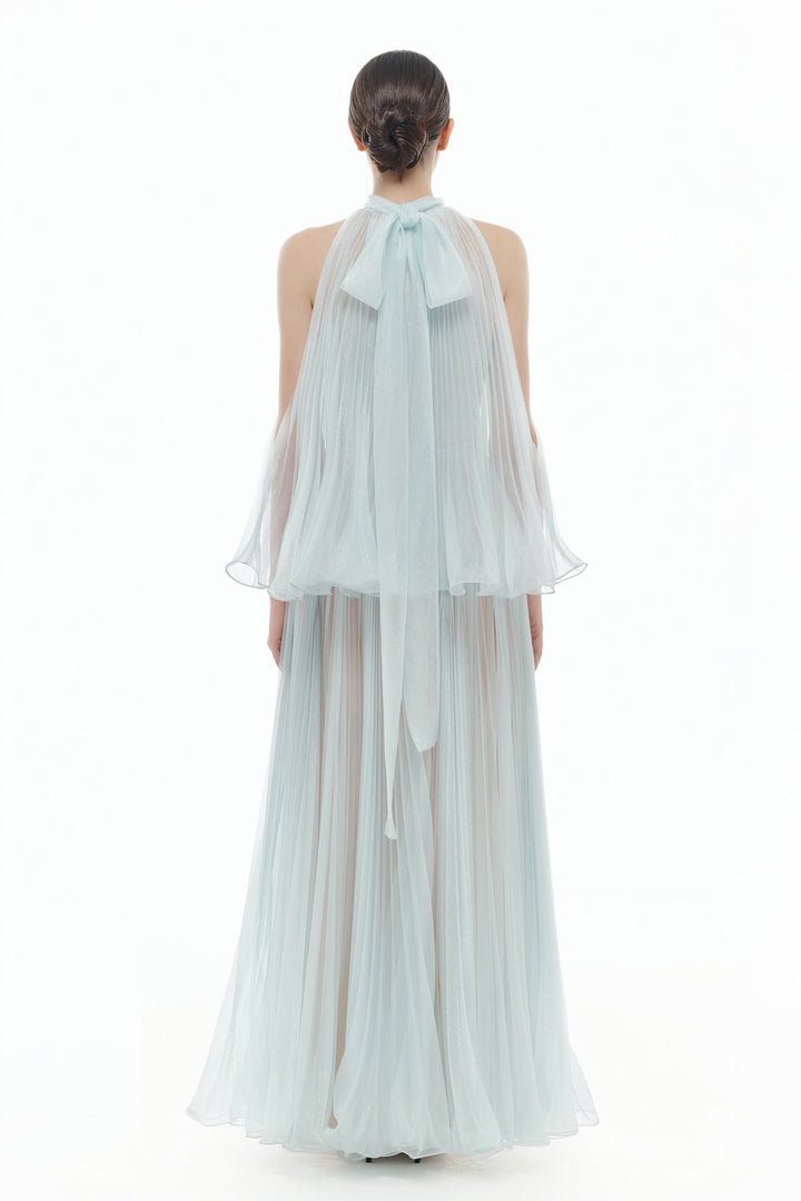 Margaux Halter Polyester Maxi Dress - MEAN BLVD