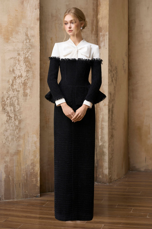 Margaux Peplum Maxi Dress - MEAN BLVD