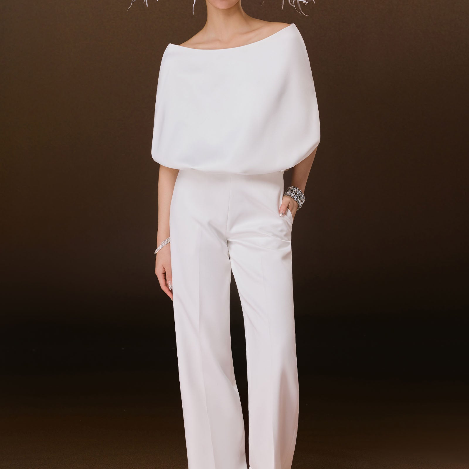 Marquise Boat Neck Jumpsuit - MEAN BLVD
