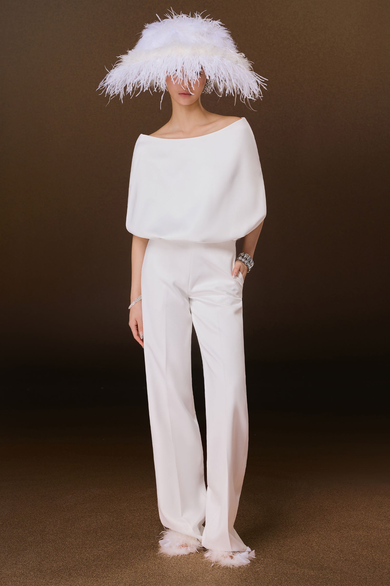 Marquise Boat Neck Jumpsuit - MEAN BLVD