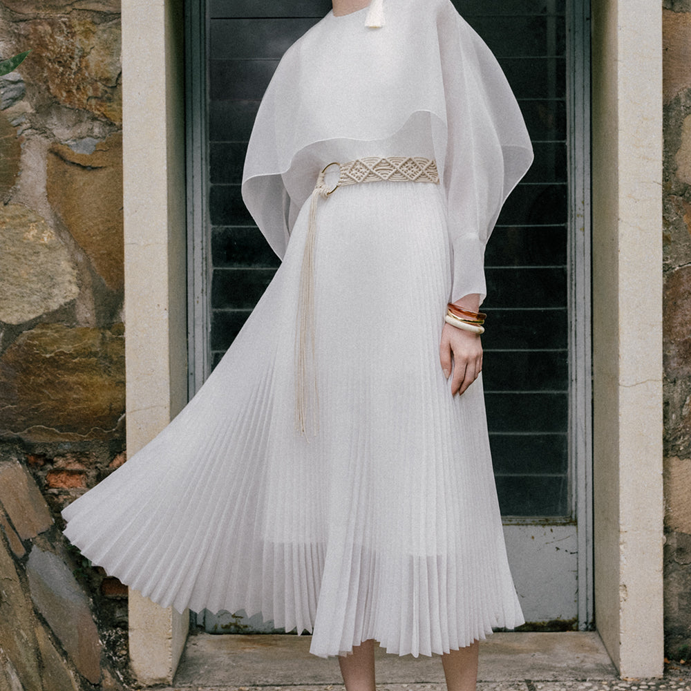 Marvin Cape Sleeve Midi Dress - MEAN BLVD