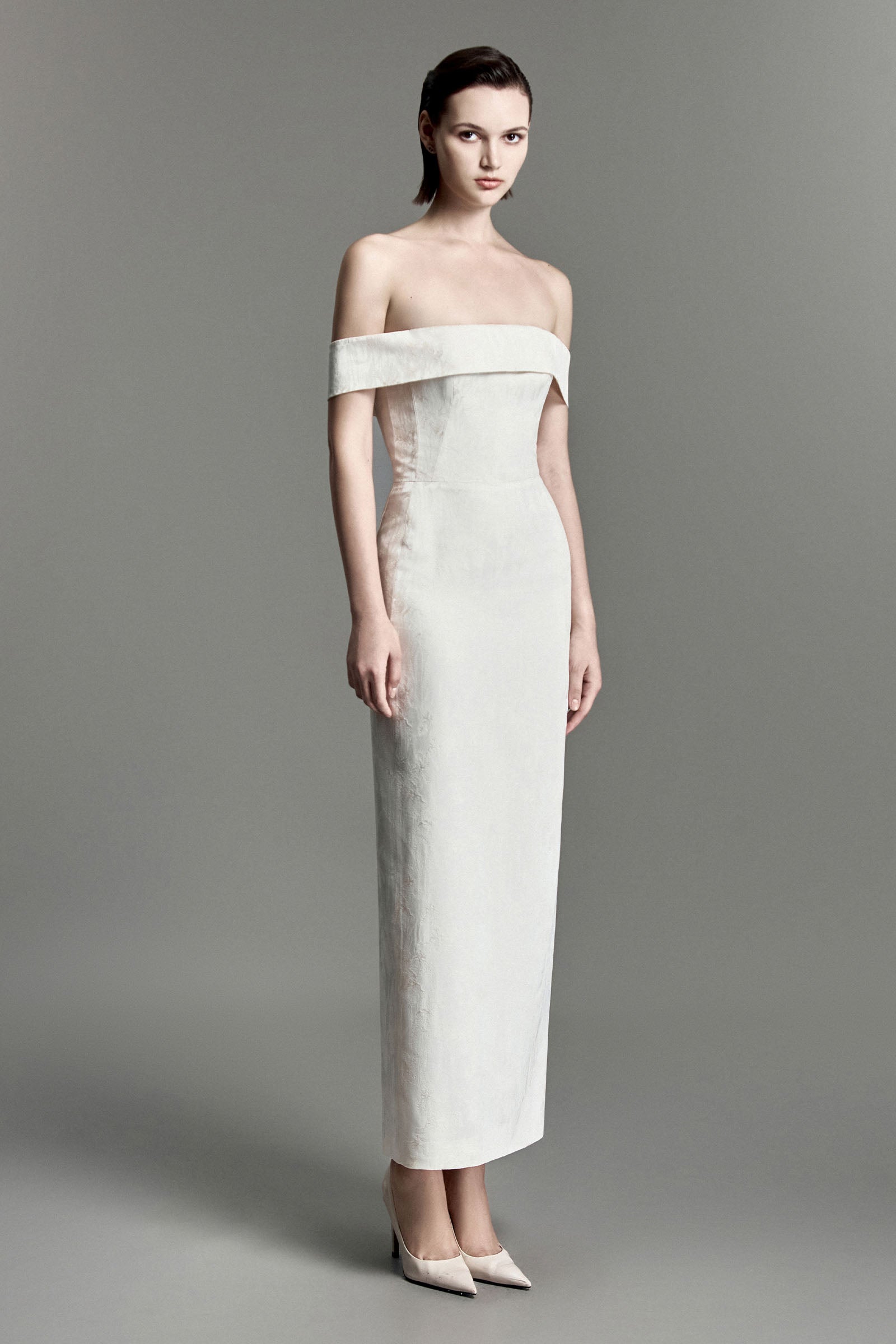 Matera Off-Shoulder Midi Dress - MEAN BLVD