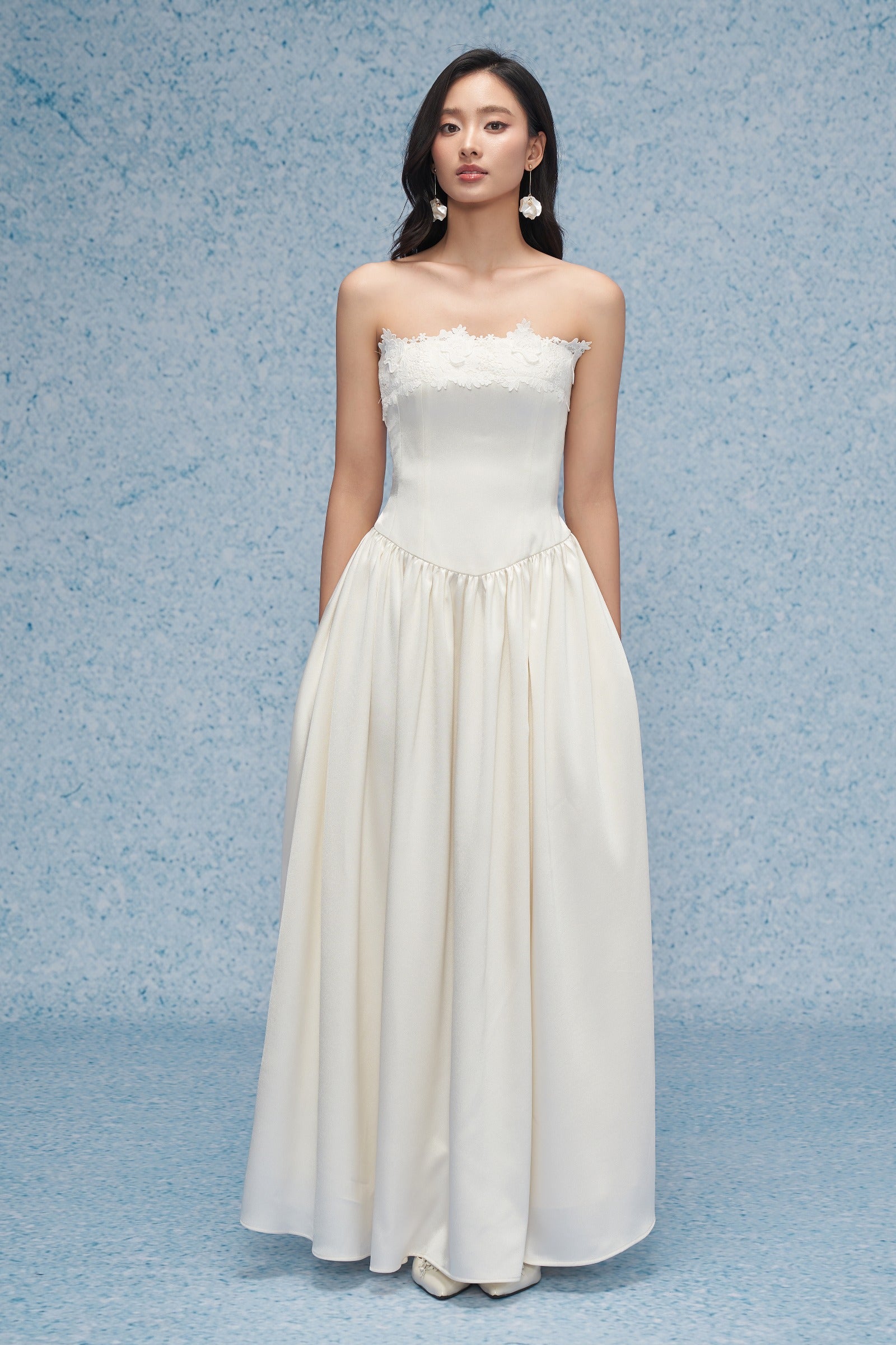 Maya Straight Across Maxi Dress - MEAN BLVD