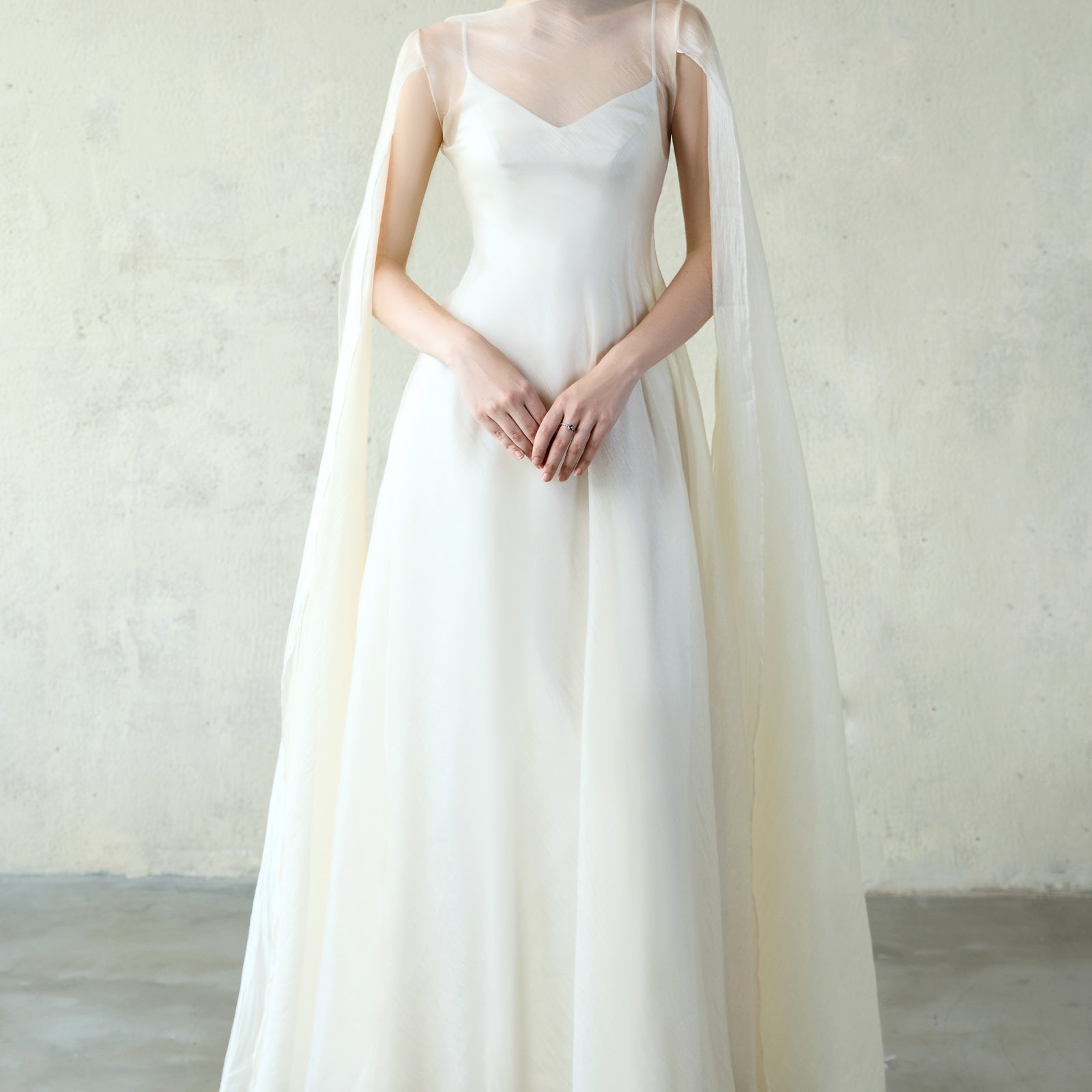 Mei Cape Sleeve Maxi Dress - MEAN BLVD