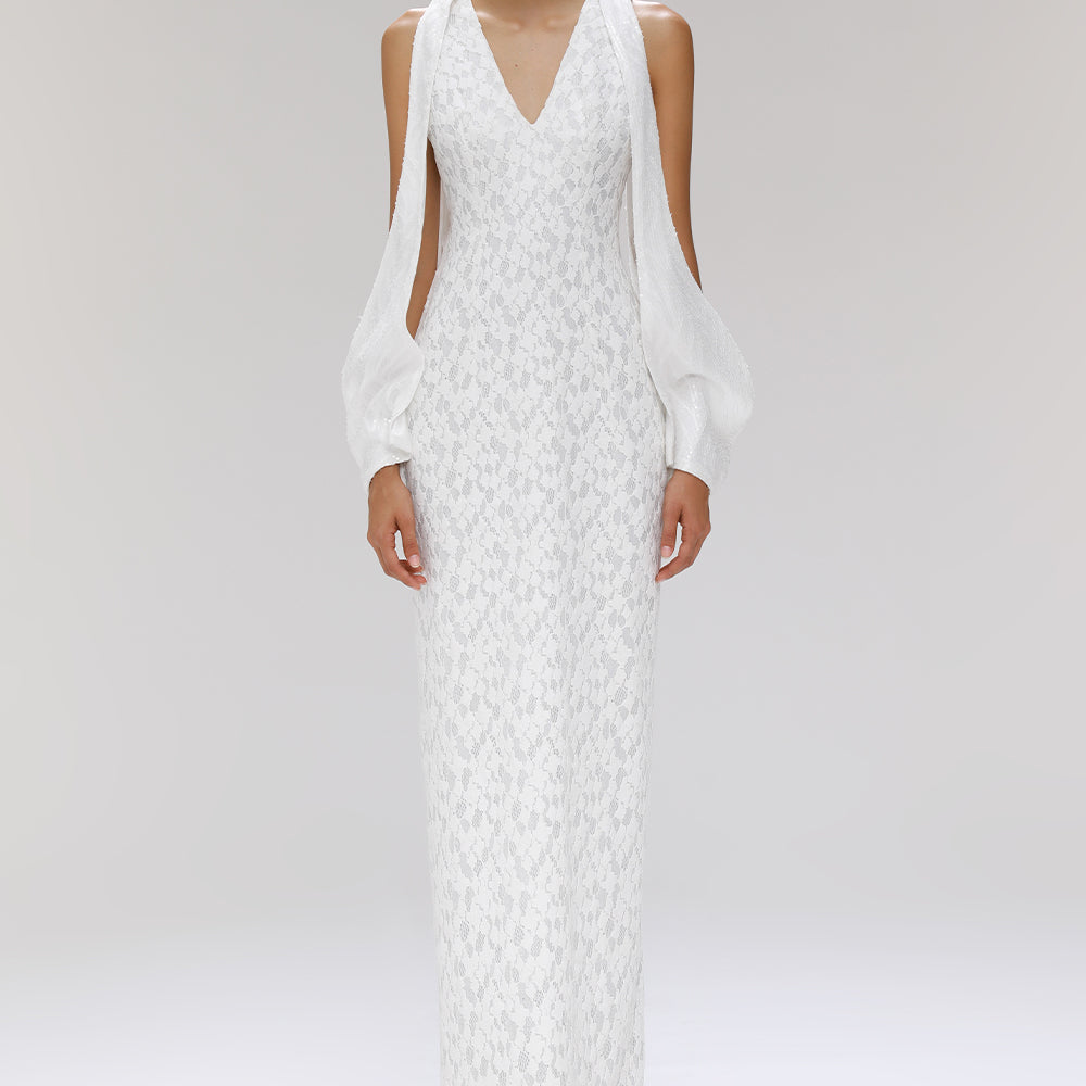 Metog Split Sleeve Maxi Dress - MEAN BLVD