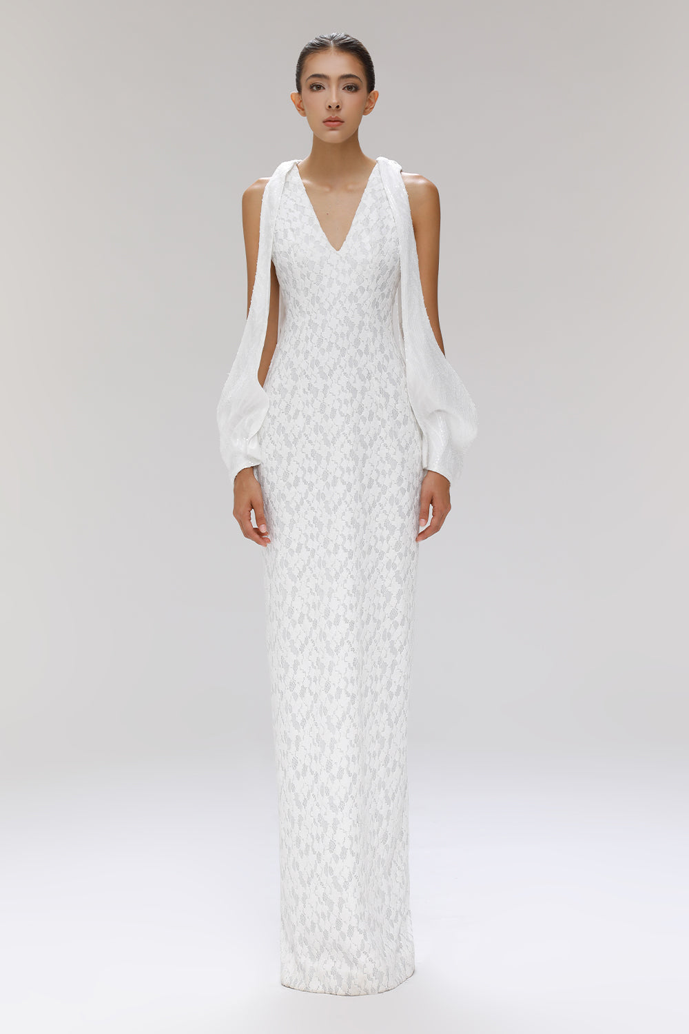 Metog Split Sleeve Maxi Dress - MEAN BLVD