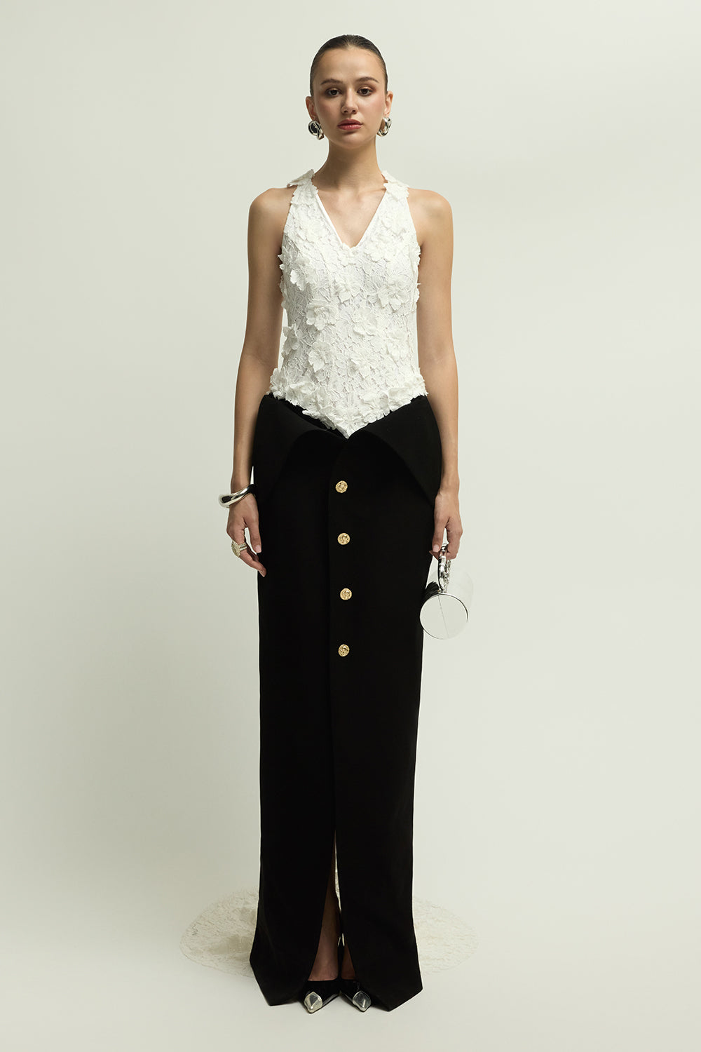 Metz Sheath Applique Maxi Dress - MEAN BLVD