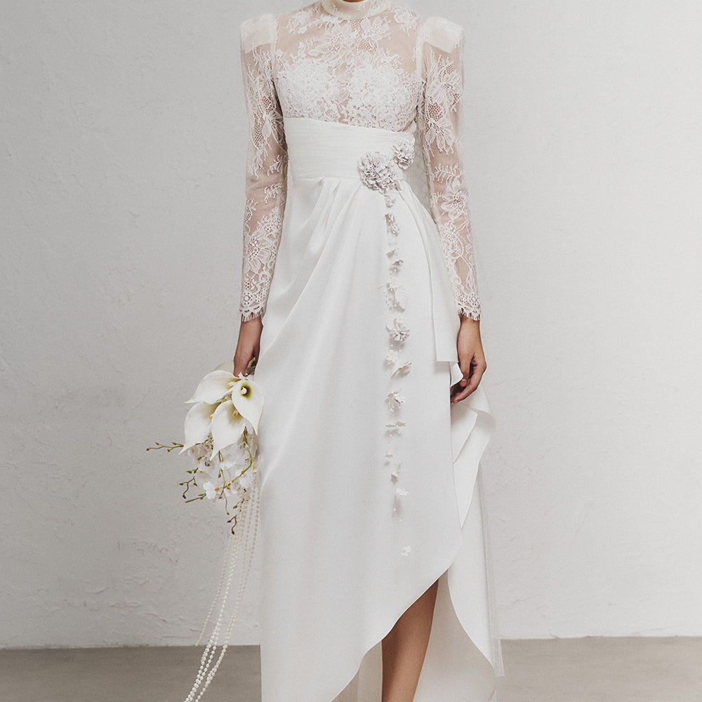 Mikol Asymmetric Midi Dress - MEAN BLVD