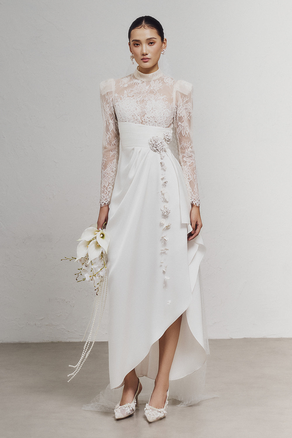 Mikol Asymmetric Midi Dress - MEAN BLVD