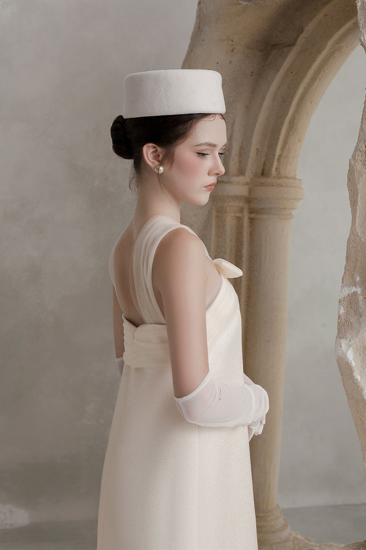 Mina Crossover Ribbon Mini Dress - MEAN BLVD