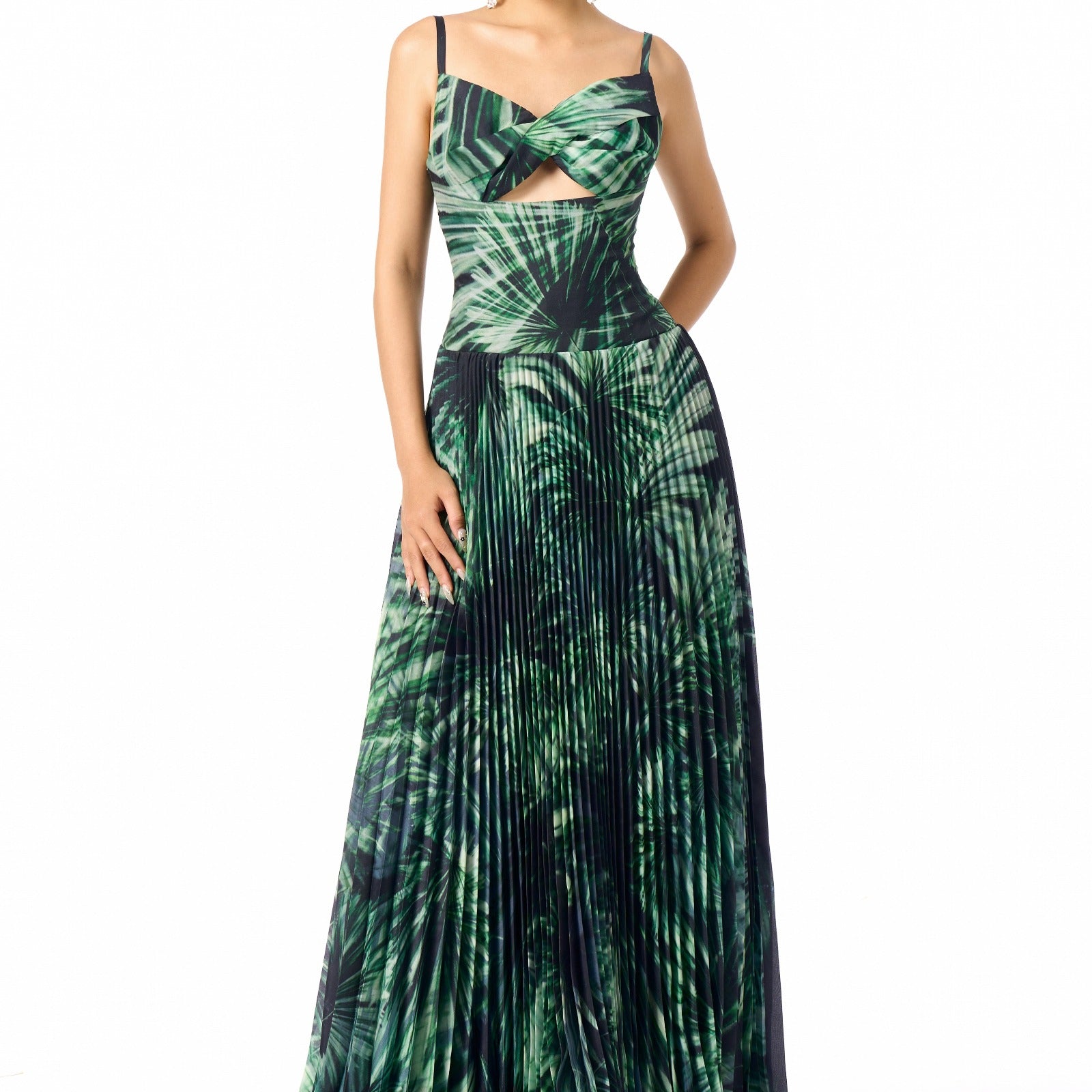 Mira Pleated Maxi Dress - MEAN BLVD