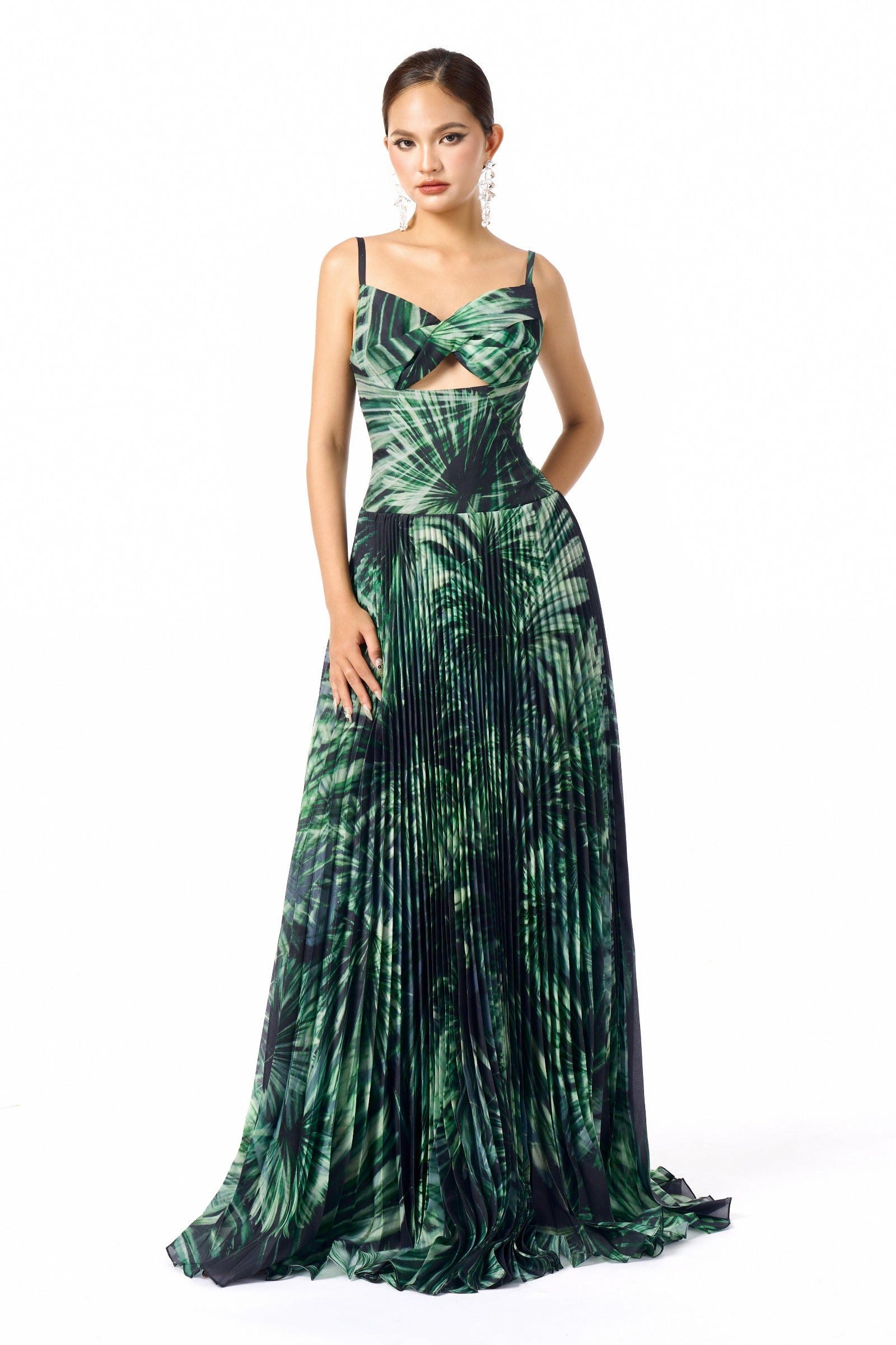 Mira Pleated Maxi Dress - MEAN BLVD