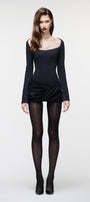Mirelle Draped Mini Dress - MEAN BLVD