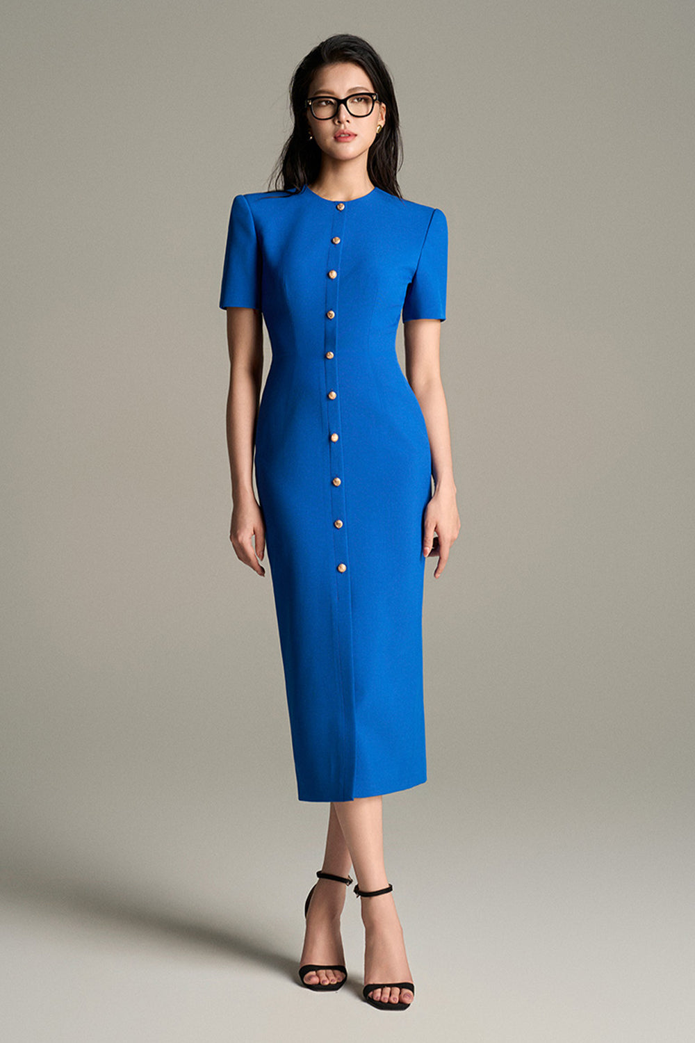 Mireth Button Midi Dress - MEAN BLVD