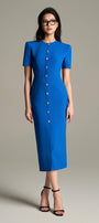 Mireth Button Midi Dress - MEAN BLVD