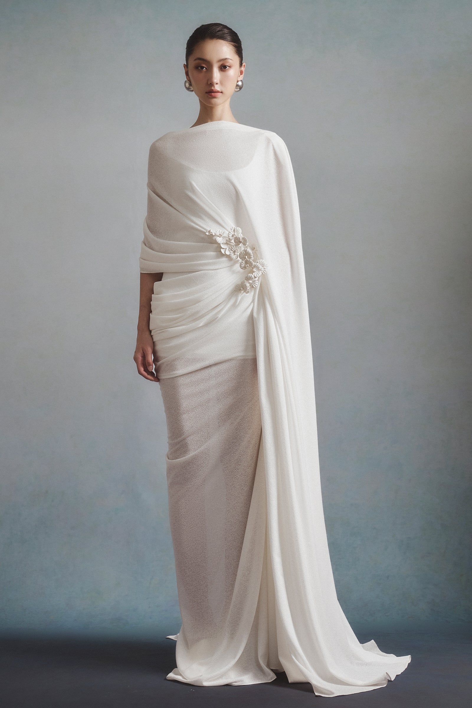 Mist Asymmetric Maxi Dress - MEAN BLVD