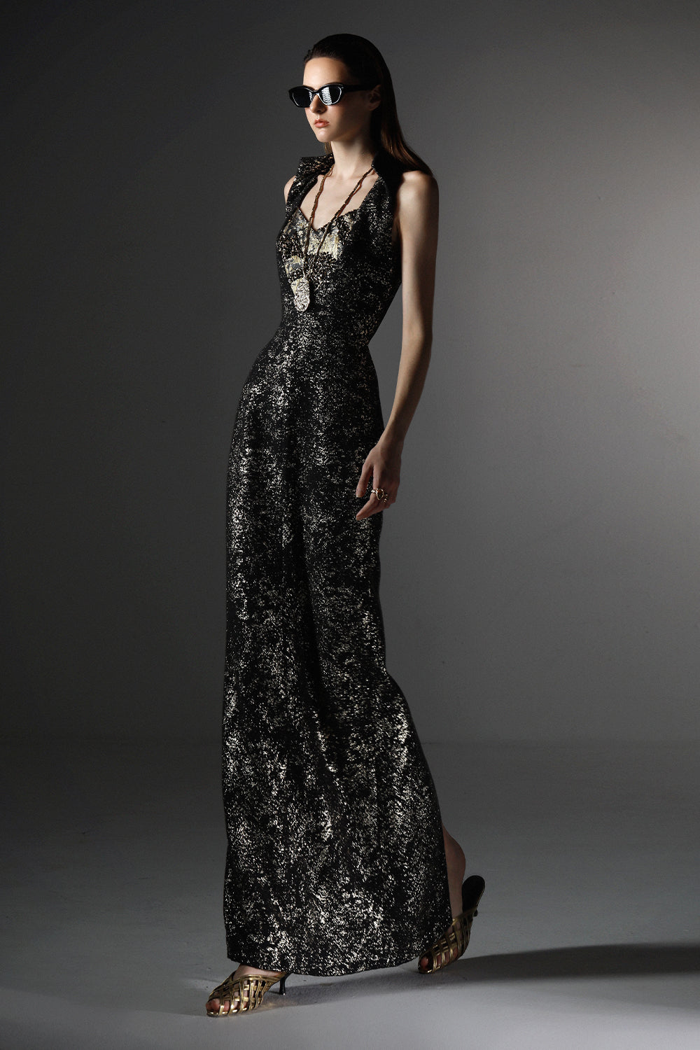 Molten V-Neck Maxi Dress - MEAN BLVD