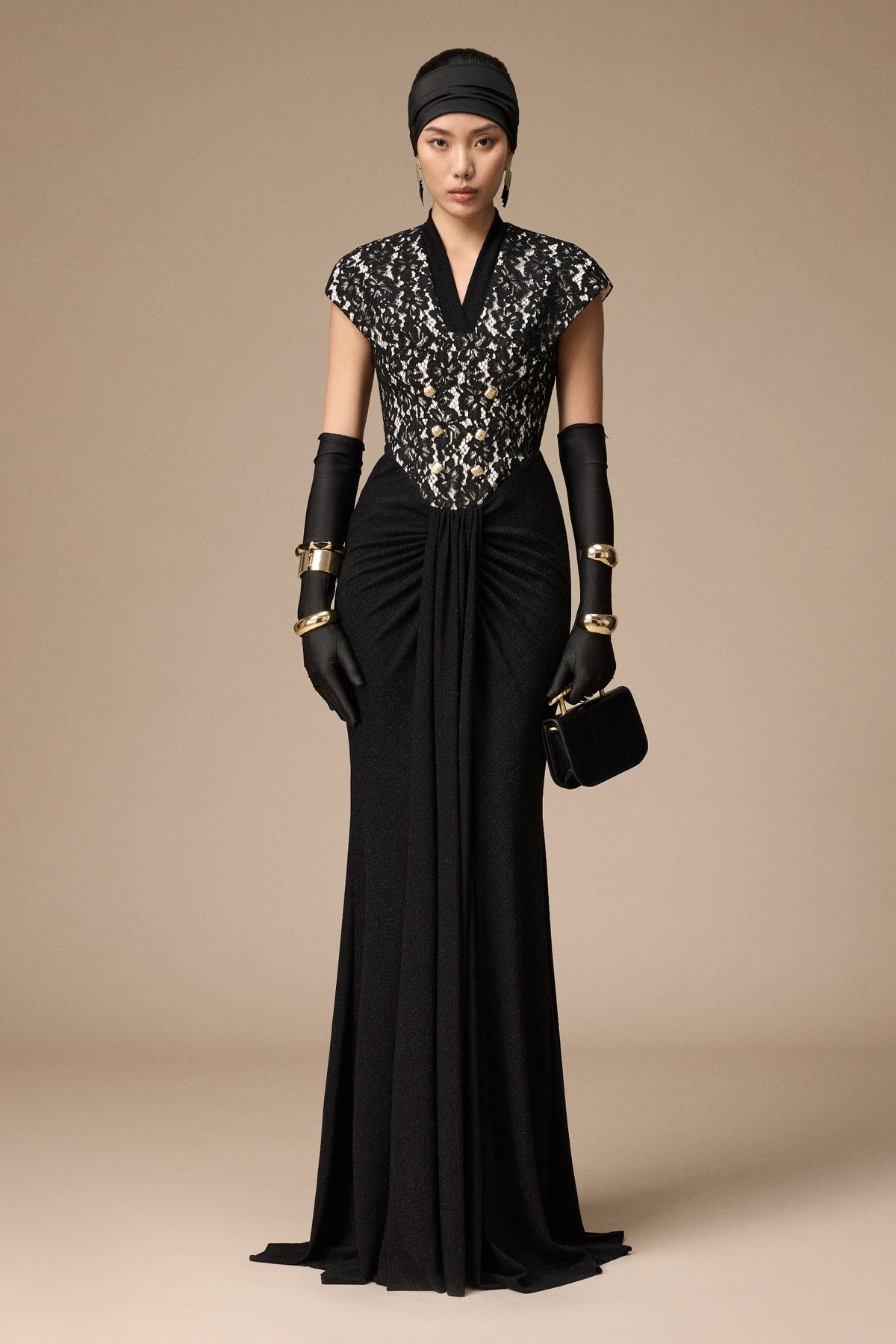 Mondial Draped Maxi Dress - MEAN BLVD