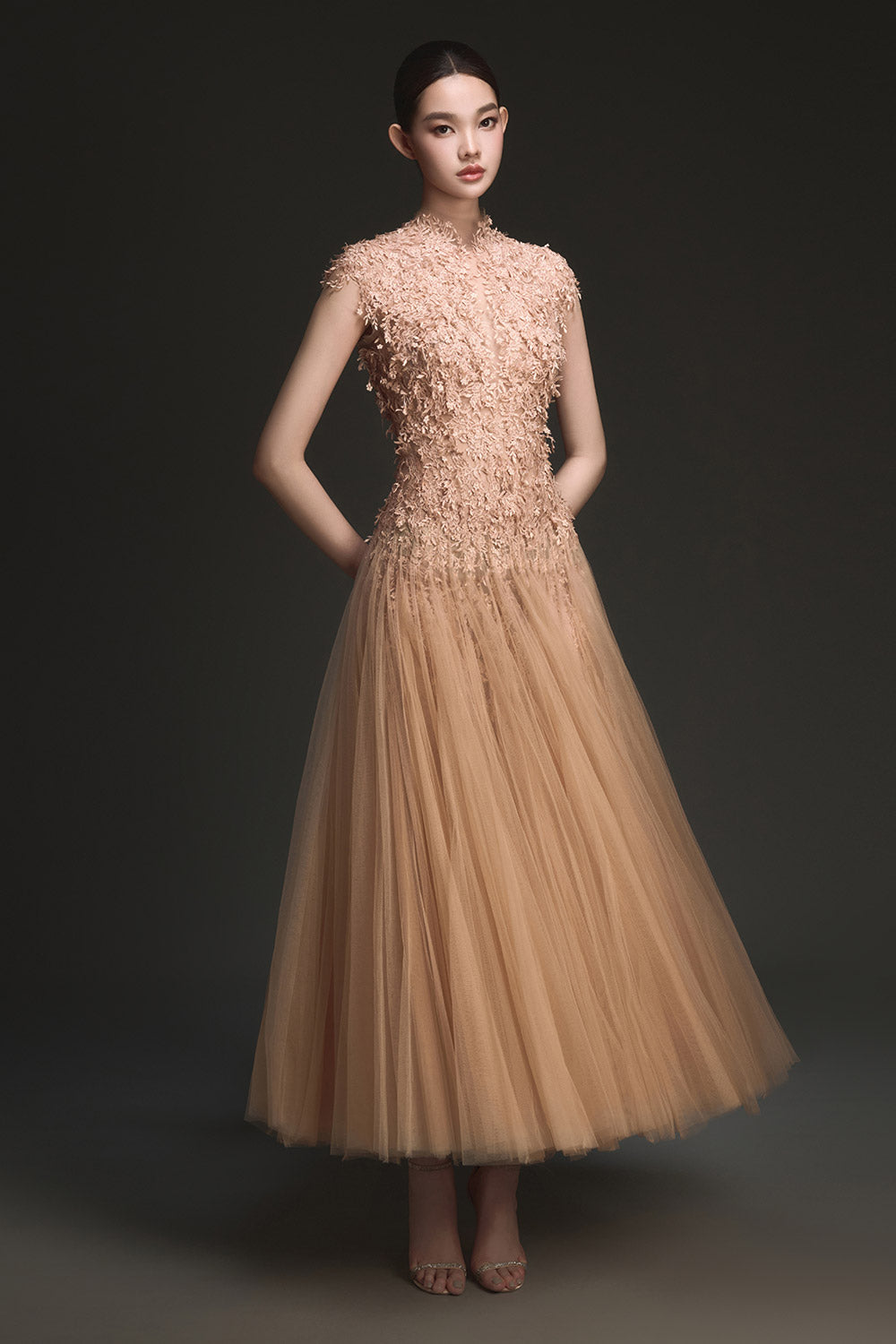 Mint Ombre Lace Midi Dress