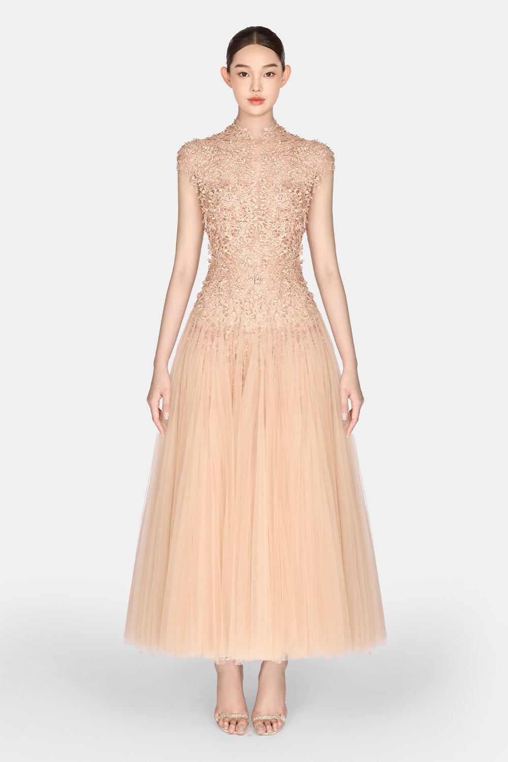 Mint Ombre Lace Midi Dress