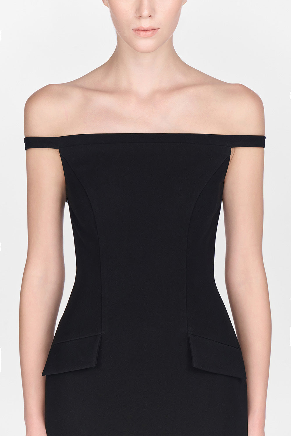 Black Pearl Beaded Midi Dress