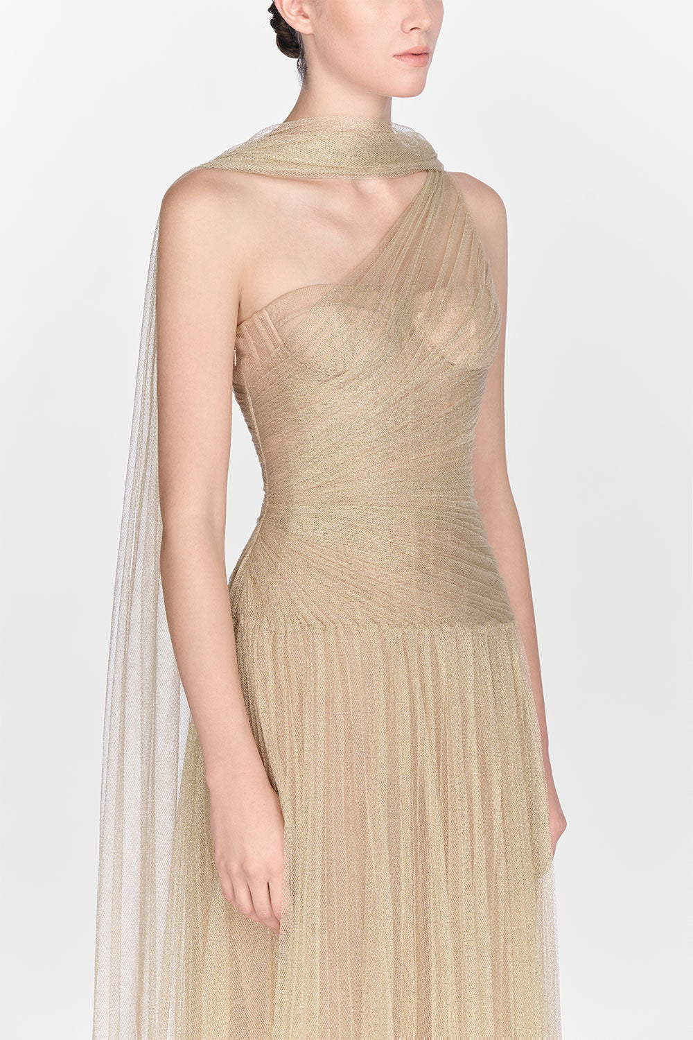 Draped Midi Dress
