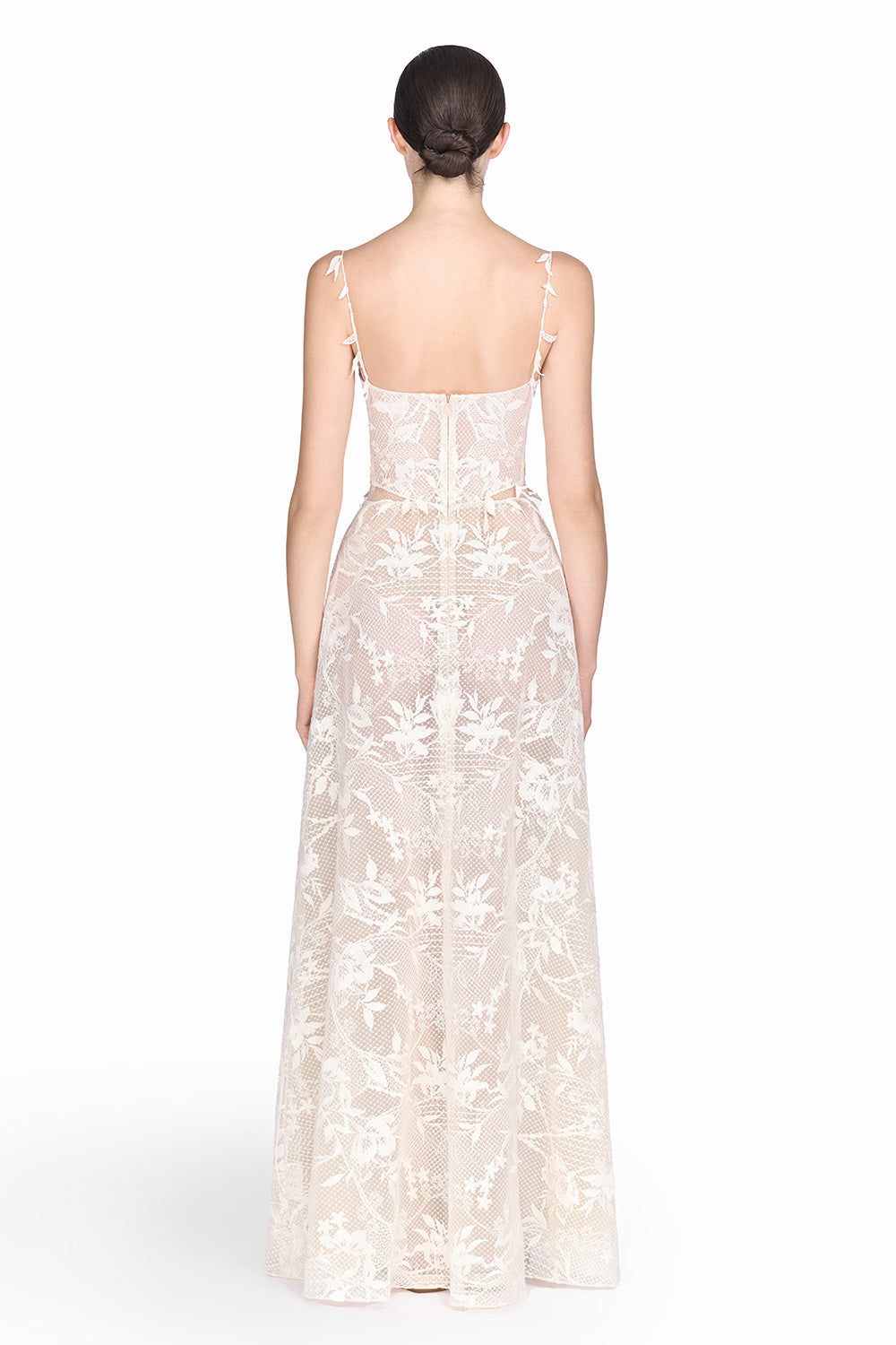 Ivory Strap Lace Dress