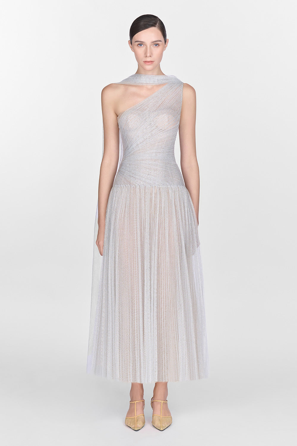 Draped Midi Dress