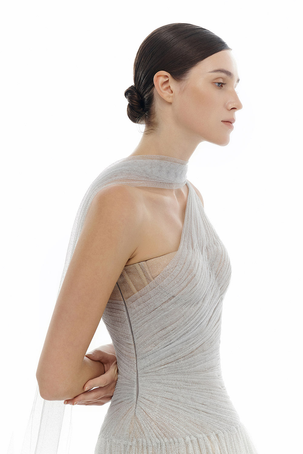 Draped Midi Dress
