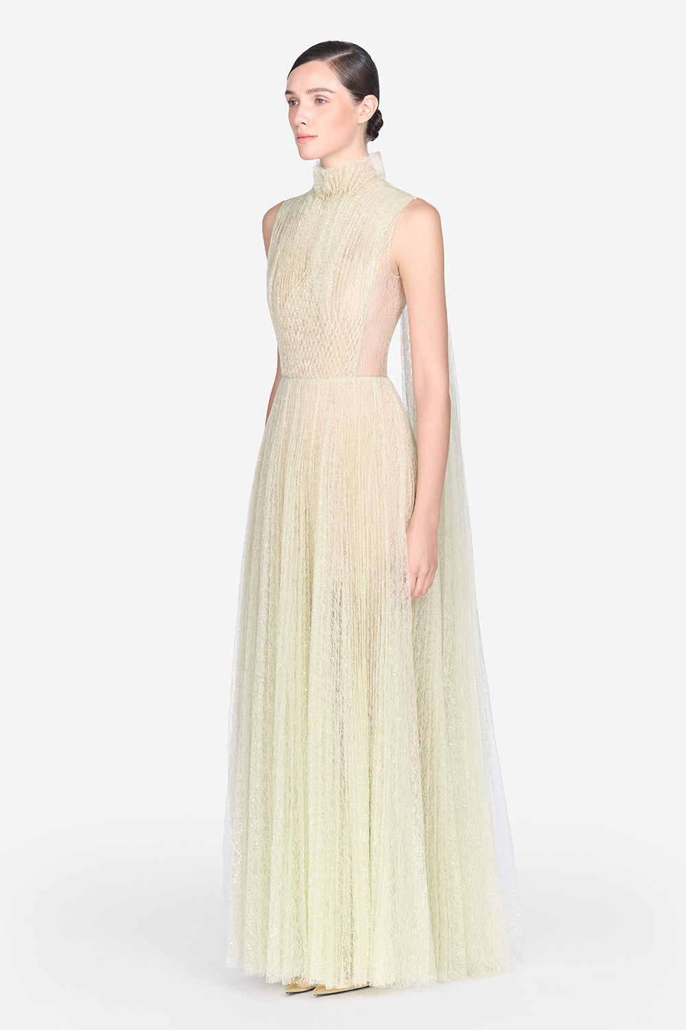 Smocked Lace Maxi Dress