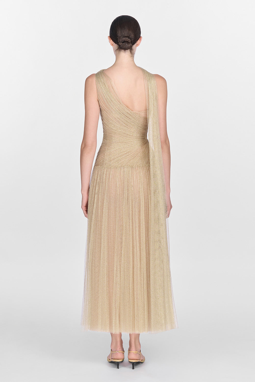 Draped Midi Dress