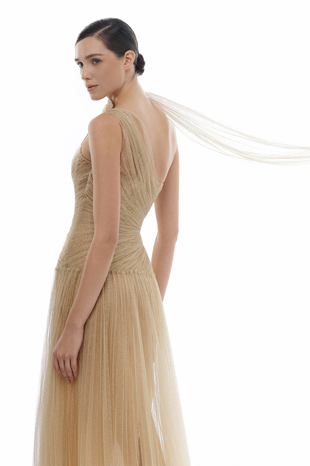 Draped Midi Dress