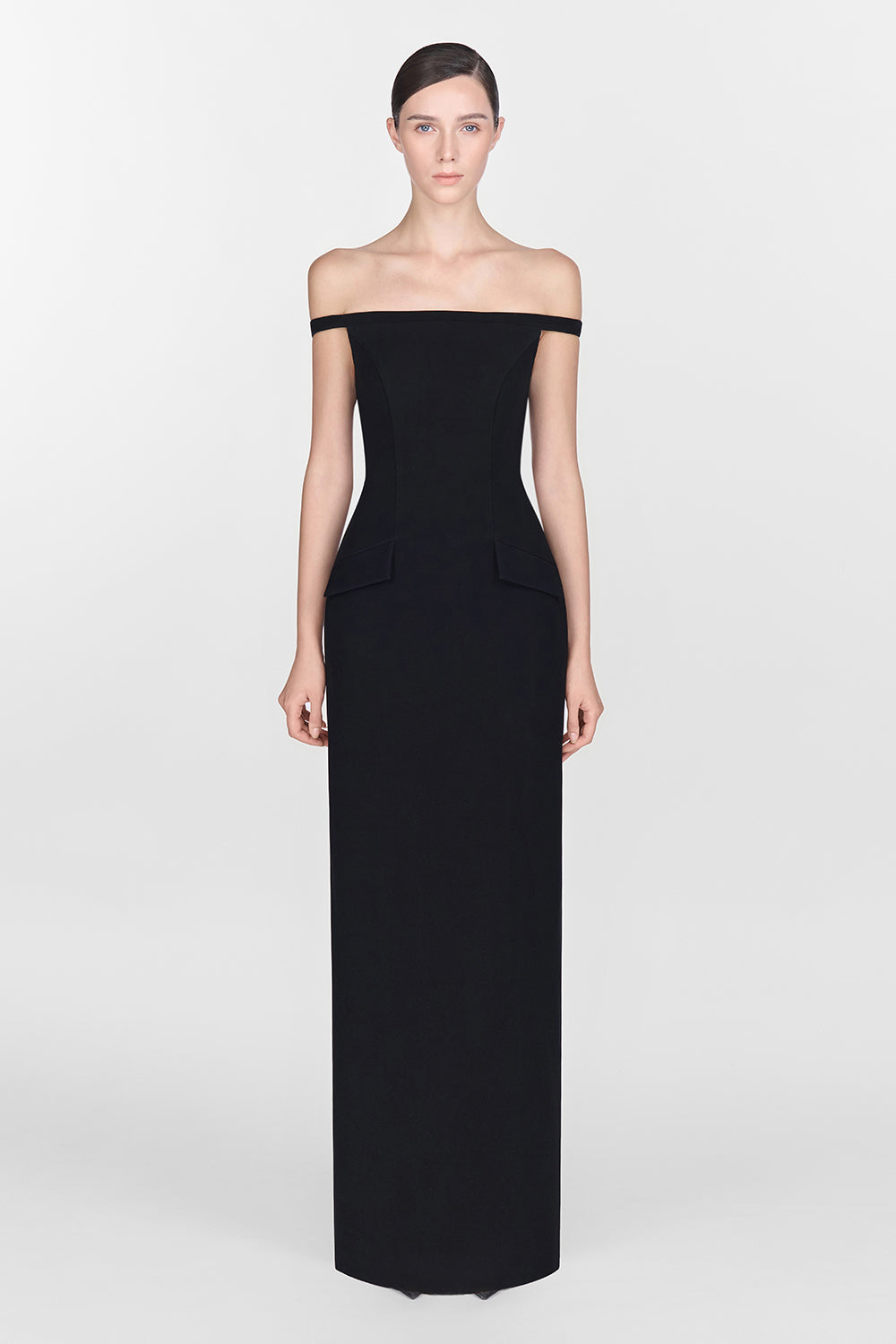 Women's Sheath Open Shoulder Polyester Maxi Dress XS/S/M/L/XL Black MEAN BLVD Black / L Women's Sheath Open Shoulder Polyester Maxi Dress XS/S/M/L/XL Black MEAN BLVD Black / L